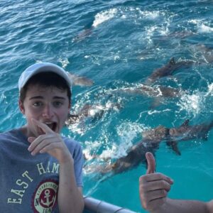 Mark Rober Instagram - New video tomorrow! I took @noahschnapp to the Bermuda Triangle and nearly got us both eaten for @sharkweek.