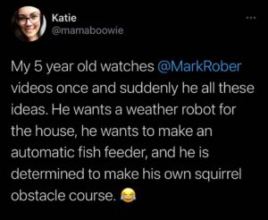 Mark Rober Instagram - I love it.