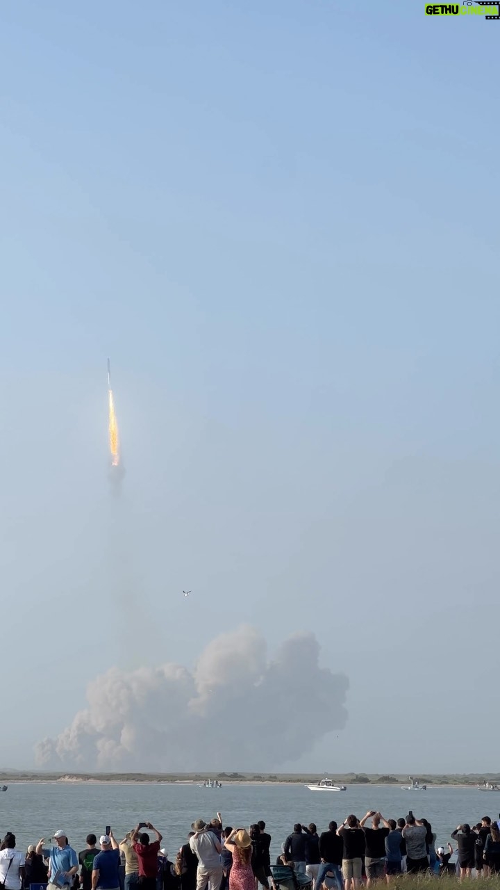 Mark Rober - 89.8K Likes - What a time to be alive. That’s a 40 story building dominating the peskiness of gravity. My first launch to witness irl also happened to be the largest rocket ever built and is our future ticket to Mars. What a W for our species.