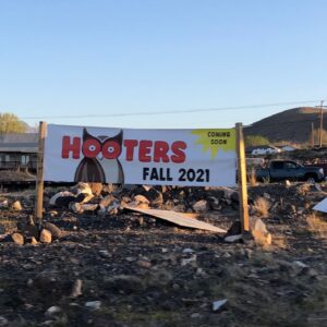 Mark Rober Instagram - My sister lives in a fairly rural, conservative small town. She got this banner printed and put it up on an empty lot on Main Street yesterday :)
