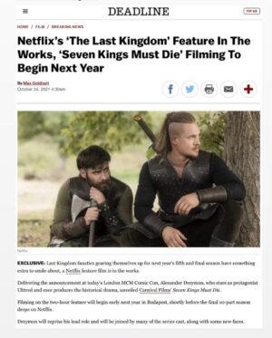 Mark Rowley Instagram - Some exciting news… #thelastkingdom #netflix