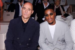 Mark Strong Instagram - In Milan for the Armani Men’s Spring/Summer ‘24 collection. Thank you to @giorgioarmani and great to meet @johnboyega @regejean @michaelb05 @gmuccino @toma_ikuta_j #brendanfraser #francescoscianna thanks too to @nadiaaltinbas #fashion #mensfashion #milanfashionweek