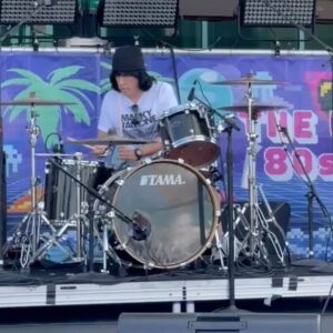 Marky Ramone Instagram - Drum check on the cruise ship. What a trip 🛳️👍🏻❤️ a little jazz ☀️