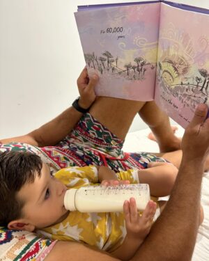 Marlee Silva Instagram - All the way back in 2021, I wrote a poem around January 26th about reflecting on our history, our survival and my hopes for our future. I posted it on Instagram and such is the way of the world nowadays, it has since become a children’s book that can be seen here being enjoyed by my first and favourite reader Luca boy 😍

‘For 60,000 Years’ has come to life thanks to my incredibly talented friend and artist, Rhys Paddick @the_wholesome_yamatji and is available now most places you get books 📚✨

Thank you @scholastic_au 🤍