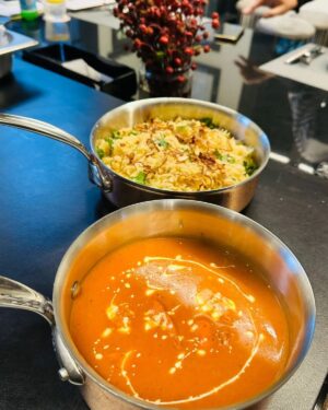 Maroun Chedid Instagram - Making delicious Ramadan specials with a twist!
On the Menu: 1. Butter Chicken  2. Lamb Biryani

For reservations 70/900097.

#marounchedidcookingacademy #cookingclasses #cookingacademy #loveofcooking #recipes #chefs #chefslife #cookingschool #professionalchef #culinaryschool