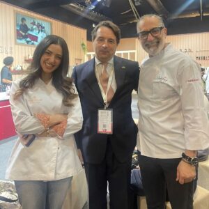 Maroun Chedid Instagram - A look back to last week's Masterclass at @thesaudifoodshow in KSA where culinary artistry met gourmet excellence at Top Table Saudi 2024! I was thrilled to share with my colleagues, friends, Top Chefs and attendees beautiful culinary moments and to demonstrate my very unique and exclusive "Cheese Pie Baklava"!
 
#toptablesaudi2024 #masterclass #saudifoodshow2024 #saudifoodshowexperience #KSA #topchef #chefslife #chefonthego @chefmonamosly @chefhalaayash @cheftareqtaha @georgechartoune