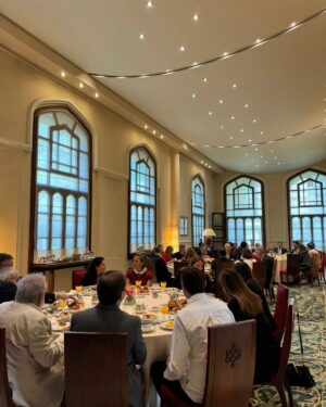 Maroun Chedid Instagram - A morning of indulgence and elegance at an exclusive breakfast gathering at Résidence des Pins hosted by the French Ambassador and his wife.
It was great to meet all the Lebanese & French entrepreneurs and chefs participating @horecashow Lebanon 2024.