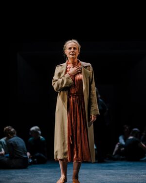Marta Dusseldorp Instagram - Troy.
No city now. 

Sarah Peirse as Hecuba, 
Angela Mahlatjie as Helen, 
Marta Dusseldorp as Andromache, 
Jane Johnson as Cassandra. 
Lighting Design by Nick Schlieper. 
Set by LIMINAL Spaces. 
Direction - Ben Winspear
Images @jessehunniford

Tickets @tendaystas