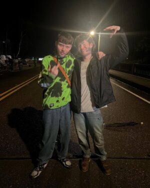 Marteen Instagram - halloween ends dump ! 🔪🔪🔪
this movie was so fun to shoot. i made some great friends and hope every film i work on has as many cool people apart of it as this one did. big shoutout to David Gordon Green for casting me and putting my song in the movie ! life feels like a dream sometimes.

1. some haddonfield teenage scumbags

2. billy’s eyebrow bleaching bungalow

3. two people that desperately need a therapist… mostly u @campbellrohan 😭

4. mikey’s savannah pizza review 🍕

5. the man behind the story ✍🏼 

6. some good kids pretending to be bad

7. margo’s worst enemy but it’s promoting my last mixtape on the back so hey

8. my original death face 

9. the beautiful note i got with my wrap gift

10. what billy and terry do when they cut class 🚫📚