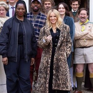 Martha Howe-Douglas Instagram - Hope you all enjoyed the #bbcghosts @comicrelief sketch with @kylieminogue last night?! 7-year-old me would be SHOOK that I met actual Charlene from Neighbours 🤯🤩 There’s still time to donate if you can 🙏🏻👻🔴 #rednoseday #comicrelief #ishouldbesolucky