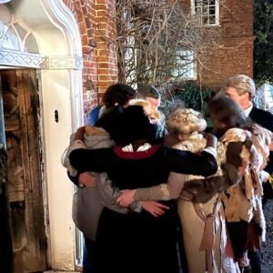 Martha Howe-Douglas Instagram - So today’s the day…Our last Ghostly Hurrah! 😭 👻

What a five years it has been, and what a privilege to bow out on Christmas Day 🥰🎄

The hugest thanks to all who have played a part in making #Ghosts, both on and off camera, and to everyone who has taken our show to their heart. 

We so hope you enjoy the final visit to Button House and a very Merry Christmas to you all! 👻🎄 #bbcghosts