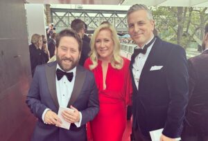 Martha Howe-Douglas Instagram - The real Winners were the ones who got a picture with Wilf from The Traitors…. 🥳🏆👻 #baftas #bbcghosts