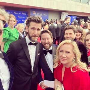 Martha Howe-Douglas Instagram - The real Winners were the ones who got a picture with Wilf from The Traitors…. 🥳🏆👻 #baftas #bbcghosts