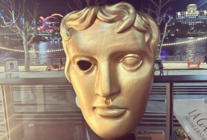 Martha Howe-Douglas Instagram - The real Winners were the ones who got a picture with Wilf from The Traitors…. 🥳🏆👻 #baftas #bbcghosts