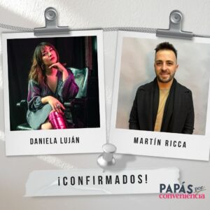 Martín Ricca Instagram - ¡Atención a todos los fans! 📢 ¡Es oficial! @lalujans y @martinricca1 se suman al elenco de “Papás por conveniencia”. ¡Prepárense para emocionarse y revivir la nostalgia con estos talentosos actores en nuestra nueva producción original! 🌟🎬 #PapásPorConveniencia #DanielaLuján #MartínRicca #ProducciónRosyOcampo  📺