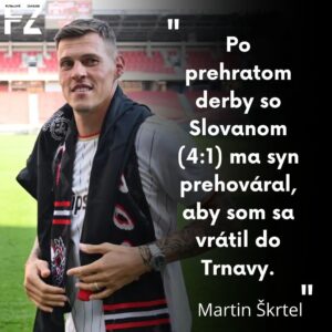Martin Škrtel Instagram - Nastúpi Martin za Áčko Spartaka?

Legenda slovenského futbalu Martin Škrtel je stále hráčom Trnavy, ale od augusta 2022 je na hosťovaní v Ráztočne.

🎙️: @futbalovy_var
