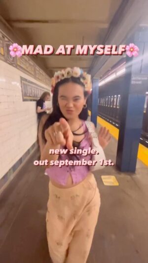 Martina Ortiz Luis Instagram - I promised you all new music: “MAD AT MYSELF” coming at ya September 1st. 👀🩷 (Pre-save in the link in my bio.)