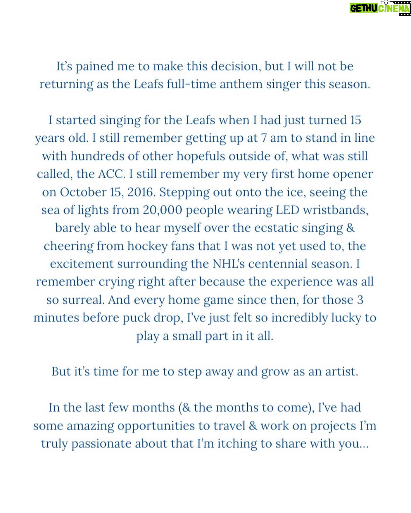 Martina Ortiz Luis - 7.1K Likes - 💙. @mapleleafs #LeafsNation #LeafsForever