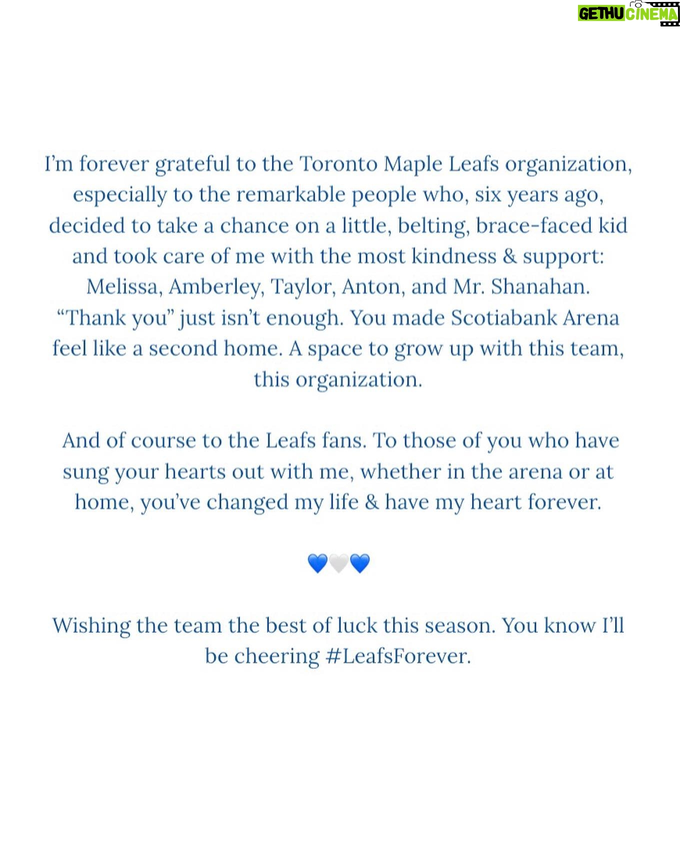 Martina Ortiz Luis - 7.1K Likes - 💙. @mapleleafs #LeafsNation #LeafsForever