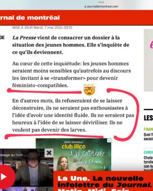 Martine Delvaux Instagram - Dernier écran @ledevoir