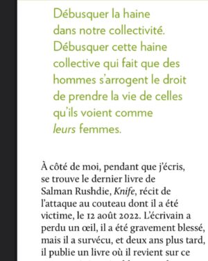 Martine Delvaux Instagram - #feminicides