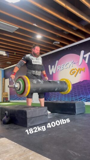 Martins Licis Instagram - Blast off! 😈
I’m happy with the speed! Not happy with the stumble... To progress further, I need to earn it by cleaning that up to perfection before increasing weight. 
5 months to Arnold’s and in a damn good place. Alternating between dumbbell, log and axle to have all bases covered. Slow and steady (except when I actually go in for the press) @sbdapparel #sbdapparel