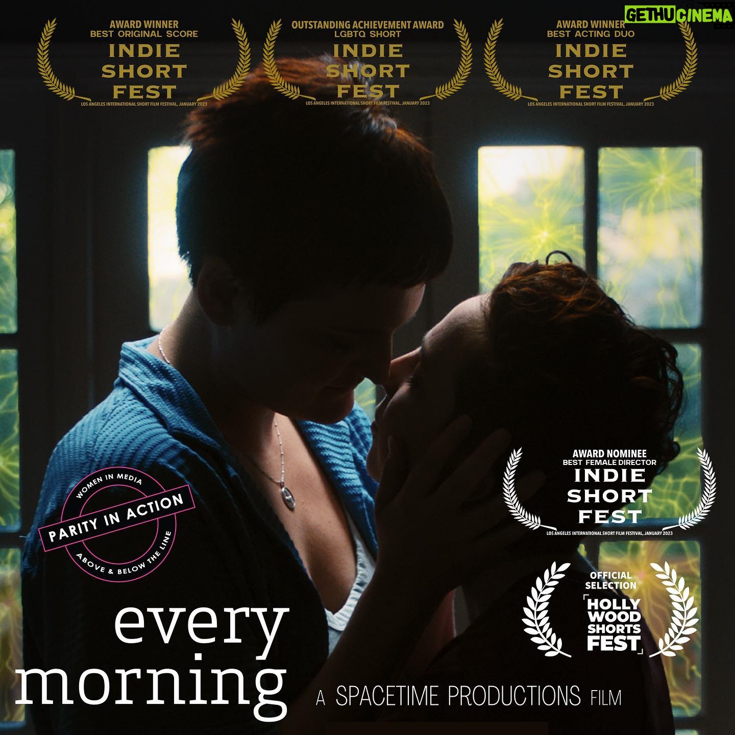 Mary Chieffo - 566 Likes - Wowowow! So thrilled and honored to announce we are AWARD WINNERS at @indieshortfest!
#EveryMorningFilm received the OUTSTANDING ACHIEVEMENT AWARD for LGBTQ Short, @amy.composer won for BEST ORIGINAL SCORE, and my partner in love and art @msmadig and I won for BEST ACTING DUO! 🖤🙏🏼🌈✨
Super proud of our whole team, especially our unstoppable lead producer @drerinmac of @spacetime.films and the brilliant @kellysueloh who also received a nomination for BEST FEMALE DIRECTOR!