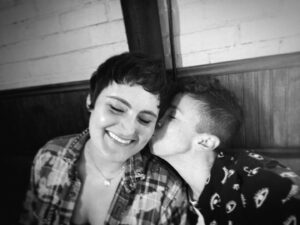 Mary Chieffo Instagram - closing out #lesbianvisibilityweek with a throwback to sweet kisses from my poo in #austintx 🖤