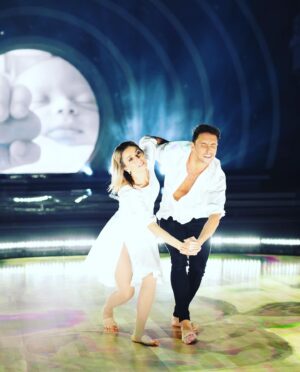 Mary Coustas Instagram - Our Grand Finale Dance - A Tribute to what it took to have my Daughter Jamie 🙏🏻 Thank you @aricyegudkin for your stunning choreography & for dancing with me. It was a deeply important dance to our family. Huge appreciation for the incredible Creative Direction of @kelleyabbey 🤍⭐️🙌🏽 Love U & Your Infinite Talents 💗 7pm Sunday. @channel7 @7plus @dancingau the heart and spontaneous dedication of the amazing @paulmalek