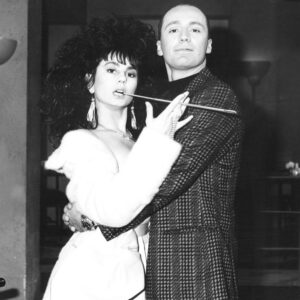 Mary Coustas Instagram - Acropolis Now 1990 ‘Shakespeare was a Greek’ what a classic. Legit Shakespeare actor Nicholas Bell and upmyself thespian me. #iwasjuliet #noautographsplease #tobeornottobethatisthequestion #whateverthatmeans 🎭