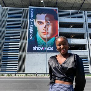 Masali Baduza Instagram - I almost crashed the car when I saw this!! This is surreal. To see this billboard at home 🥺 I am feeling all of the feels. 🤎#noughtsandcrosses
