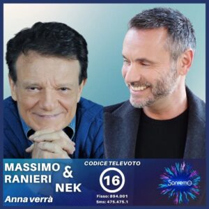 Massimo Ranieri Instagram - Codice 16 per Anna Verrà insieme a @nekfilipponeviani !💪
Sms 4754751 
Fisso 894001

@sanremorai #sanremo2022