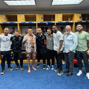 Mateusz Gamrot Instagram - What a war!! I’m so proud of my man!! The best in the world! thank you for this whole adventure!!! it was a great honor! @dustinpoirier ❤️🔥