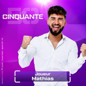 Mathias Lammari Instagram - Qui parmi les 50 remportera la victoire ? À tous les joueurs, une nouvelle partie démarre dès le lundi 4 septembre à 19 :50 ! #Les50