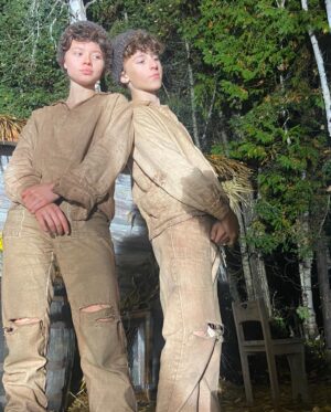 Matia Jackett Instagram - For just over 20 days I had the honour to work on @boyinthewoodsfilm, which shares the true story of Maxwell Smart and his courageous story of surviving WWll. My time on @boyinthewoodsfilm was one of the best experiences I have ever had on a set. I Made friends, we shared stories, we had lunch together everyday, we went on long drives, we worked long hours together. What I have taken away from this set is that working on a set far away from home taught me the importance of how valuable friendship and family is. Especially friendship. Maxwell Smart was only 12 years old when he was separated from his mother, and only a few years later he had lost his best friend. I, myself cannot even fathom what he has gone through. This story is so important and it is something that should never be forgotten.

Today at 2:30PM EST on the history channel, the documentary, Cheating Hitler: Surviving the Holocaust directed by Rebecca Snow, @snowdocs is playing. I highly recommend watching it if you can. 

Also side note I guess there is some plus to looking like a 13 year old boy. ;)

#boyinthewoodsfilm