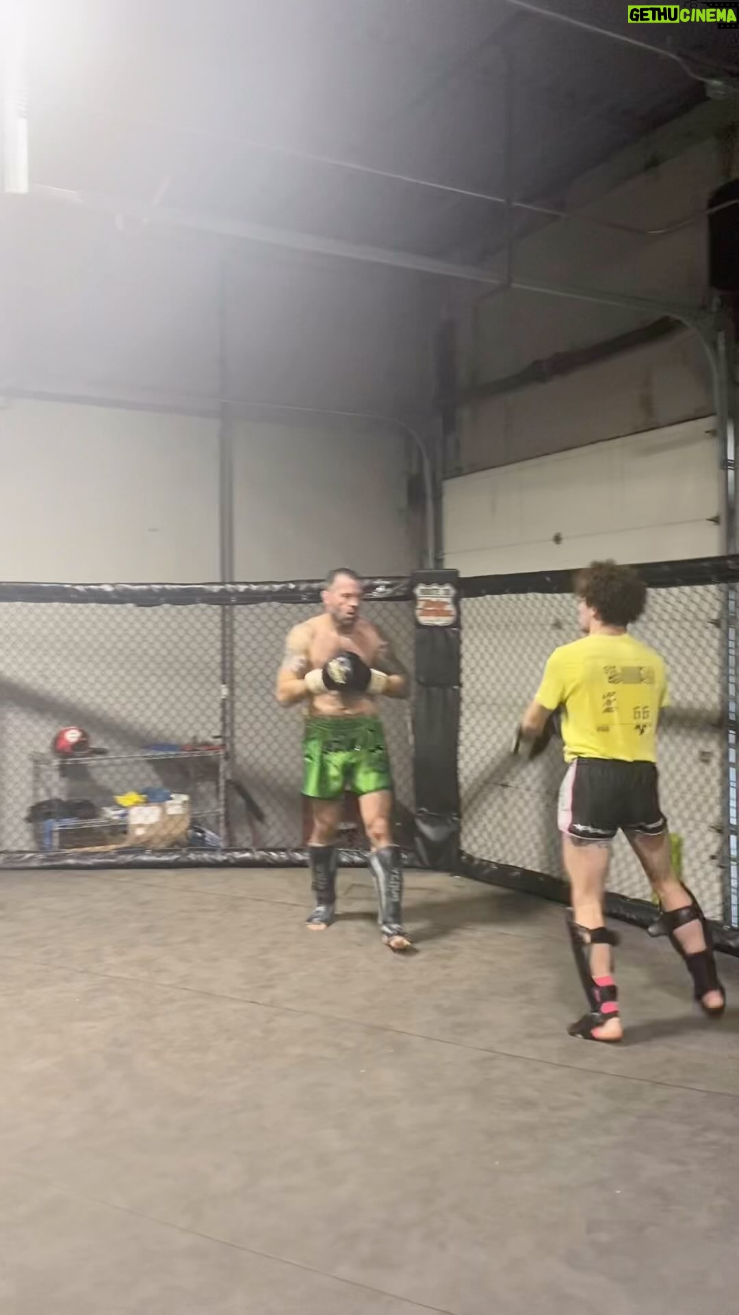 Matt Brown - 1.4K Likes - Building that next generation teaching these kids how to spar without hurting each other. @themakouradam is a future stud! Fun times! Working on doing a course on sparring also, how to spar, etiquette in sparring, etc. I’m testing out the methods in the gym it seems to be working! Also in the video my son @connor_brown2928 and this is the fattest I’ve ever been don’t hate lol