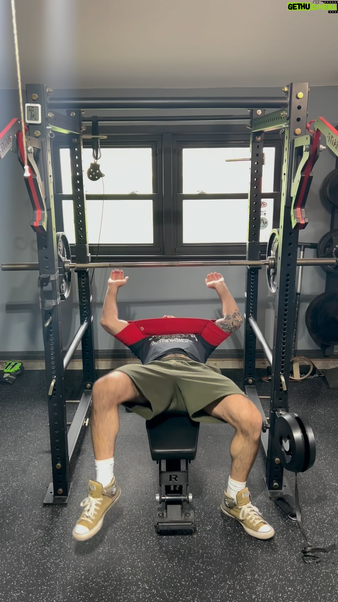 Matt Brown - 531 Likes - Burn out set after working up to a heavy single using the @mbslingshot I’ve had this tool since @marksmellybell gave it to me many years ago never really used it but now my joints are not what they used to be and I’m kind of wishing I put it to more use years ago 🤷🏻♂️ what can you do… post workout I’m always grabbing the tastiest creatine in the world the @try_create_ creatine gummies 🤤 they’ve become my reward for putting in the work. Although the reward of being jacked and tan are enough for me 😎