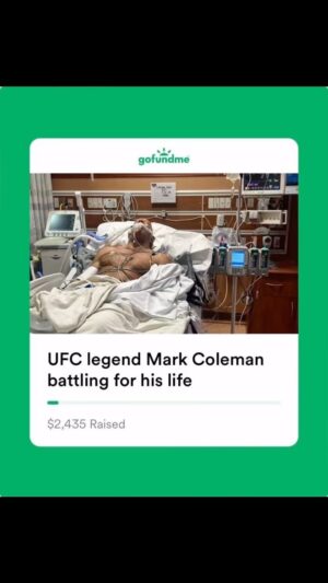 Matt Brown Instagram - From what little I hear @markcolemanufc is improving and stable. Only immediate family is allowed in hospita with him so I’m not there. I’ll post link to gofundme in bio. If I hear any updates I’ll let you guys know but I’m confident he’ll get through this