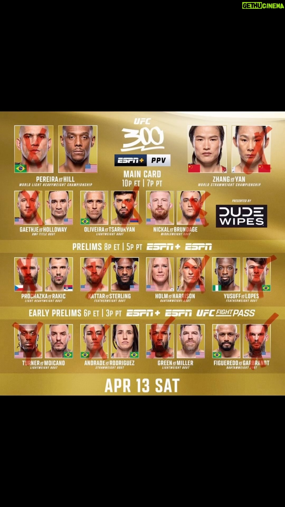 Matt Brown - 2.2K Likes - Here’s my wrong picks for tonight. Bet opposite and thank me later.