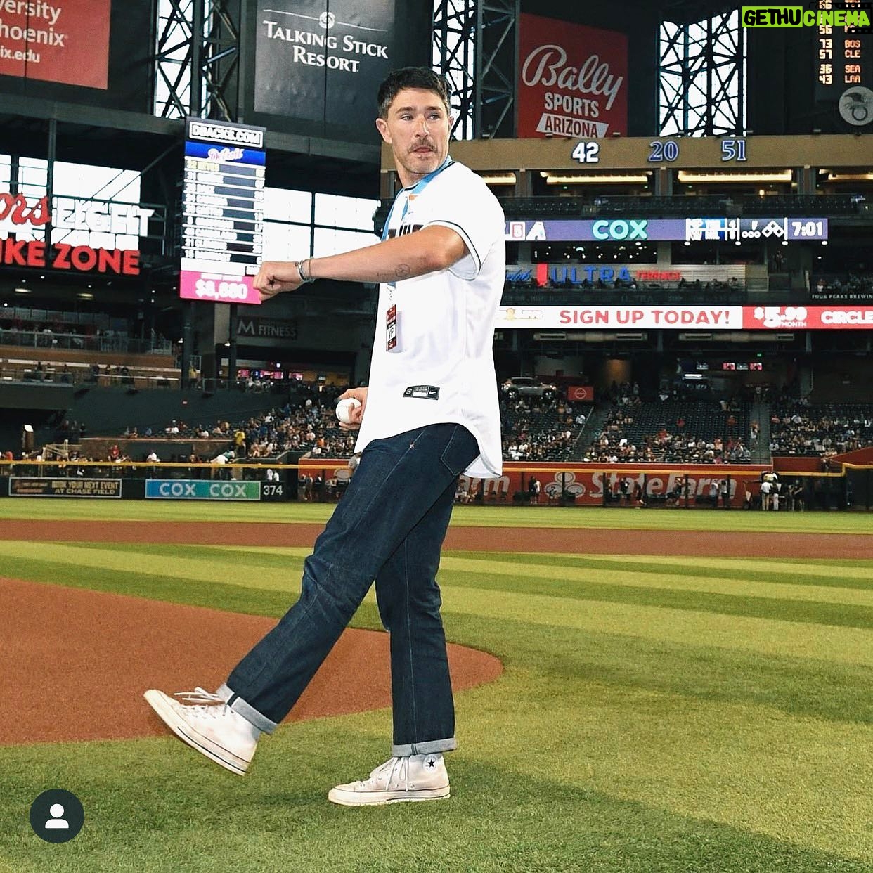 Matt Dallas - 9.9K Likes - Last night I was invited to throw the opening pitch at the Arizona Diamondbacks game for #pride night. Such an honor for my hometown team to have me. It was so inspiring to look up at the thousands of fans wearing their pride so visibly. And having my family all there with me made the night that much more magical. Huge thanks to @dbacks Happy pride y’all 🌈💗🏳️⚧️