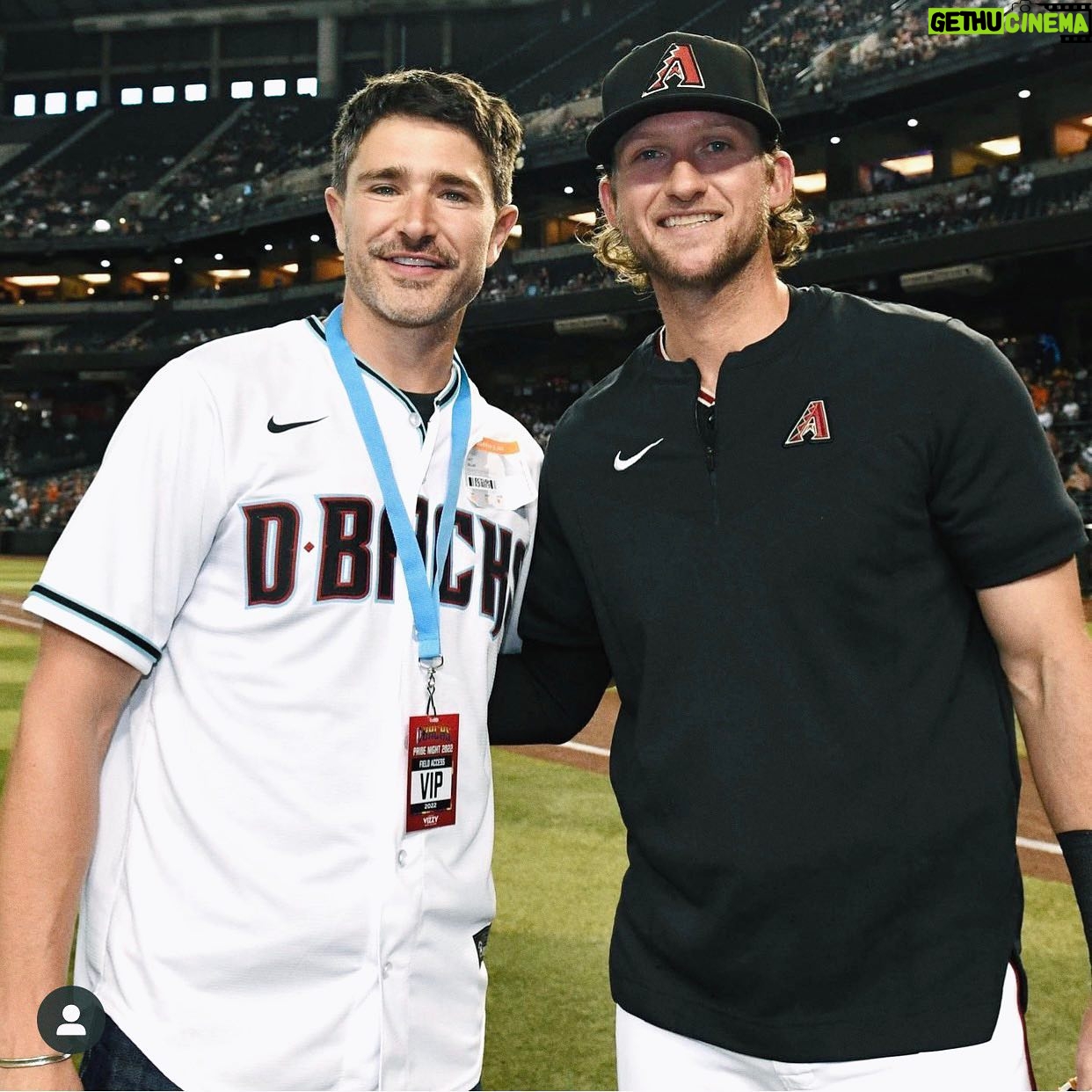 Matt Dallas - 9.9K Likes - Last night I was invited to throw the opening pitch at the Arizona Diamondbacks game for #pride night. Such an honor for my hometown team to have me. It was so inspiring to look up at the thousands of fans wearing their pride so visibly. And having my family all there with me made the night that much more magical. Huge thanks to @dbacks Happy pride y’all 🌈💗🏳️⚧️