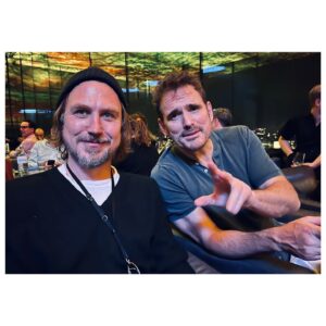 Matt Dillon Instagram - Catching up with with Lars at @viennale_official #larseidinger
