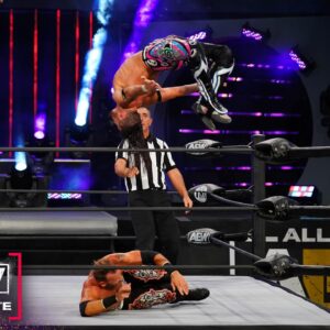 Matt Korklan Instagram - Spin kicking my way to the PPV. If you see what I’m saying, swipe right to see more! Tune in Sunday to @allelitewrestling’s #doubleornothing PPV live from Daily’s Place in Jacksonville, FL. 👁 will see you there! Find me if you want to get found. 

A huge thank you to @christian4peeps for sharing the ring with me mano a mano for the first time ever.  I train and grind everyday for the opportunity to test myself against the best in the world. 

Thank you to everyone who tuned in and constantly support us! 👁👁👁
And of course I couldn’t do this without my team:
@trifecta nutrition.  Delicious organic meal delivery (SYDAL20)
@rpstrength and @wilcoxstrengthinc for my training program.
@primalcoachjoe for the body saving therapy
@babaramdass for spiritual guidance 
@suplexwrestling cool shirts
@madcatbeard non-profit beard oil
@sevafoundation curing blindness across the globe 
@yogasault for being the best tag team partner
@ogoodness125 for the amazing wrestling gear and entrance jacket!!!

#aew #sydal #sydalbros #prowrestling #luchalibre #yoga #yogabros #zen #lsd #sydojo #jacksonville #prowrestlingtraining #tampa #clearwater #pinellascounty #namaste #njpw #jrheavyweight #aewdoubleornothing