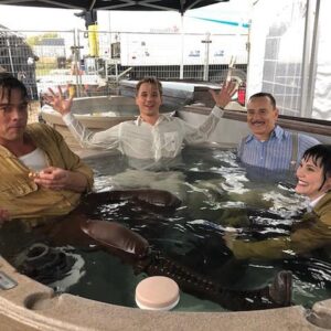 Matt Lanter Instagram - Next time on REAL WORLD: JUPITER’S LEGACY...

During a craaaazy cold shooting day where we spent the entire day wet from the stormy seas sequence, producers got us hottubs to thaw out inbetween takes. 
U ever been in a hot tub fully clothed!!?
#jupiterslegacy #superhero #superheroes #hottub #wet #behindthescenes