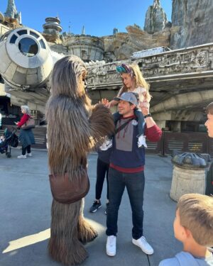 Matt Lanter Instagram - Chewie, we’re home. Had to introduce him to my little padawan. Also, check out the Clone Wars Anakin hoodie by @heruniverse! 🔥

Annnnd met my guy @dimeeeach in person. Been following him for a while now. He may need to DJ my next birthday party…