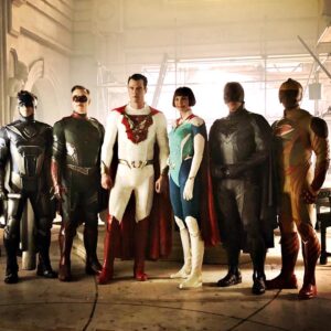 Matt Lanter Instagram - This 1st photo seems fitting. A gang of friends who once was.
Thank you to my incredible cast, crew and creatives behind #JupitersLegacy.  What an experience you all made this.... 
It’s not every day that a kid like me gets to be a superhero. 🦹🏼‍♂️