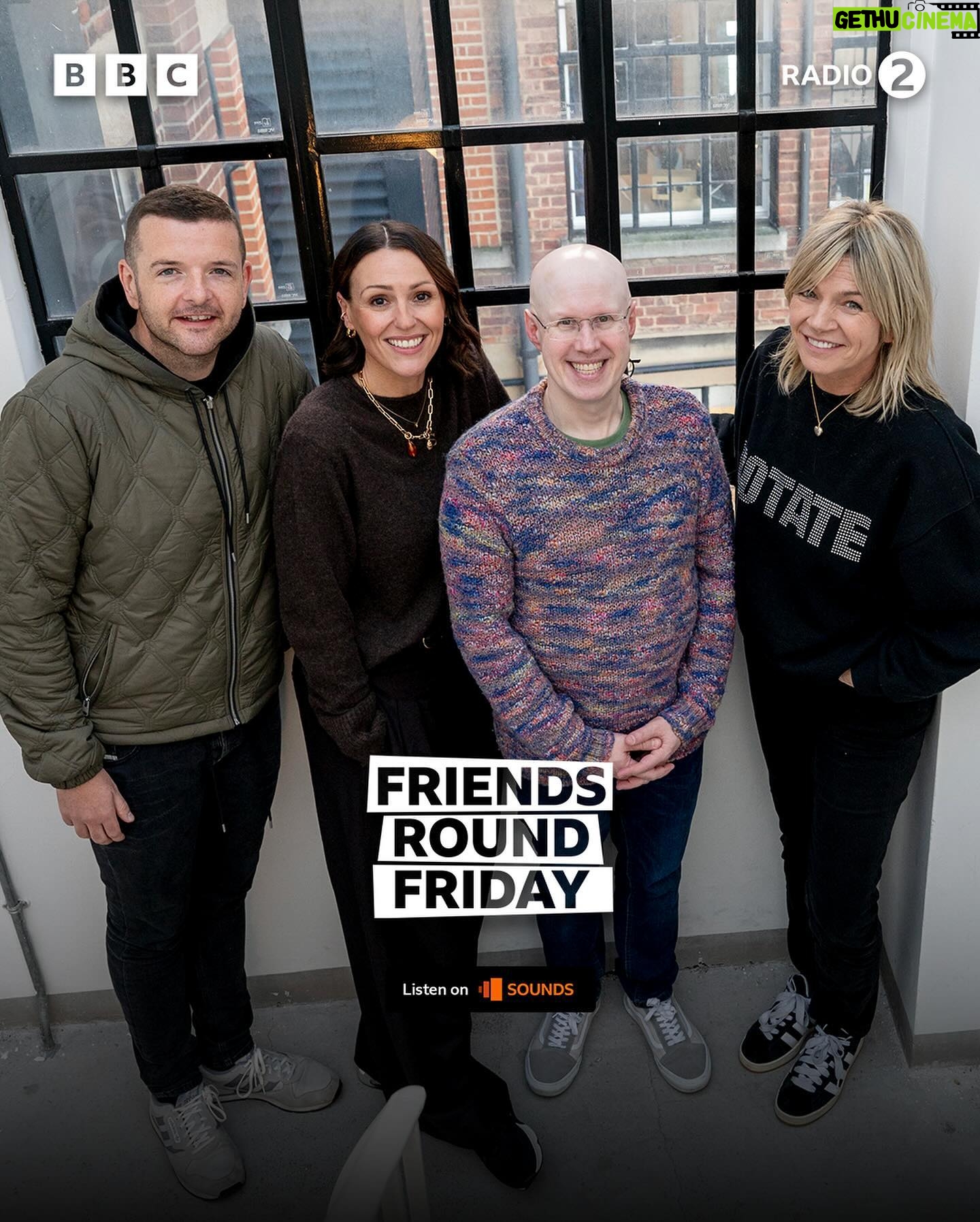 Matt Lucas - 2.5K Likes - Things definitely got a little wonkers this morning 🍫
A pleasure to be joined by Matt Lucas, Suranne Jones and Kevin Bridges on #FriendsRoundFriday!
Listen now on the Zoe Ball and Friends podcast, available on BBC Sounds 🎧