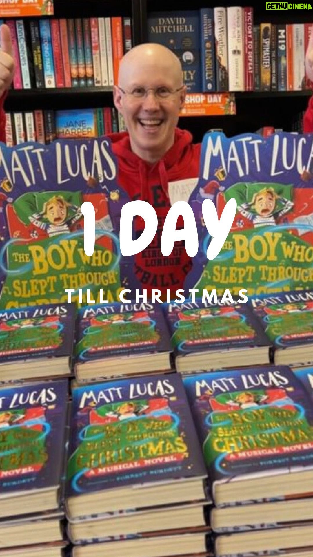 Matt Lucas - 1.9K Likes - 1 DAY TILL CHRISTMAS! 🎄
Wishing you a very merry Christmas and a happy new year
Love Matt x