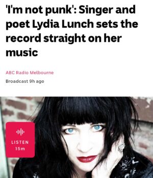 Matt Preston Instagram - Listeners loved my chat with @lydia.lunch.official this morning on @abcinmelbourne and many of you emailed and texted afterwards to let us know. If you missed it, or you want to listen back, there’s a link in my bio 👆🏻

#lydialunch #music #poetry #musicalpoetry #mattpreston #abcradiomelbourne