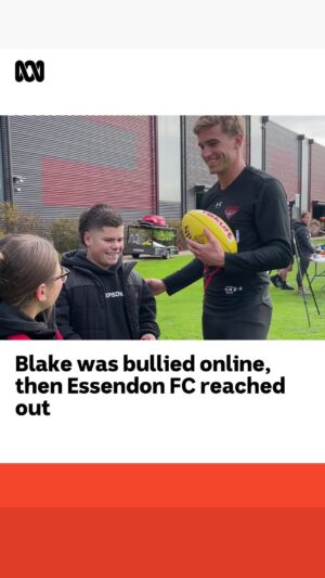 Matt Preston Instagram - Blake was bullied online for a rare medical condition he was born with.

When the story went viral, Essendon Football Club caught wind and invited Blake along to training.

Blake joined Matt Preston and Catherine Murphy on Saturday Morning Sport to reflect on his experience.

#afl #sport #essendon #footy